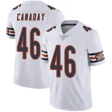 Nike Kameron Canaday Men's Limited Chicago Bears White Vapor Untouchable Jersey