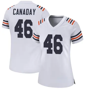 Nike Kameron Canaday Women's Game Chicago Bears White Alternate Classic Jersey