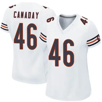 Nike Kameron Canaday Women's Game Chicago Bears White Jersey