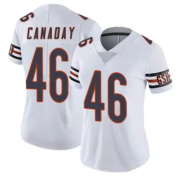 Nike Kameron Canaday Women's Limited Chicago Bears White Vapor Untouchable Jersey