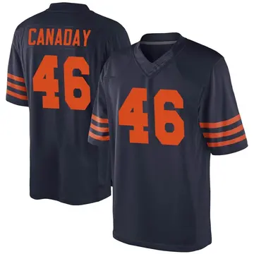 Nike Kameron Canaday Youth Game Chicago Bears Navy Blue Alternate Jersey