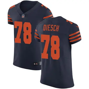 Nike Kellen Diesch Men's Elite Chicago Bears Navy Blue Alternate Vapor Untouchable Jersey