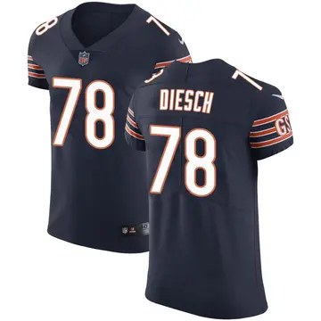 Nike Kellen Diesch Men's Elite Chicago Bears Navy Team Color Vapor Untouchable Jersey