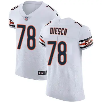Nike Kellen Diesch Men's Elite Chicago Bears White Vapor Untouchable Jersey