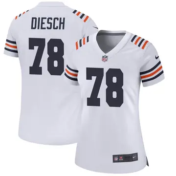 Nike Kellen Diesch Women's Game Chicago Bears White Alternate Classic Jersey