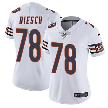 Nike Kellen Diesch Women's Limited Chicago Bears White Vapor Untouchable Jersey