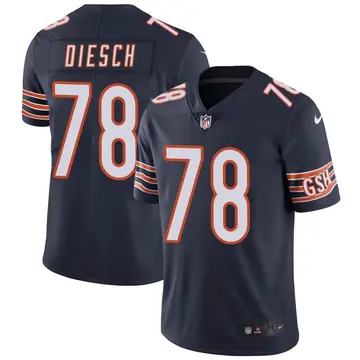 Nike Kellen Diesch Youth Limited Chicago Bears Navy Team Color Vapor Untouchable Jersey