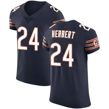 Nike Khalil Herbert Men's Elite Chicago Bears Navy Team Color Vapor Untouchable Jersey