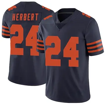 Nike Khalil Herbert Men's Limited Chicago Bears Navy Blue Alternate Vapor Untouchable Jersey