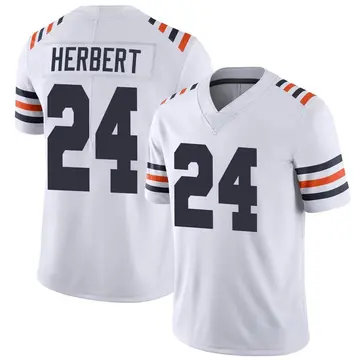 Nike Khalil Herbert Men's Limited Chicago Bears White Alternate Classic Vapor Jersey