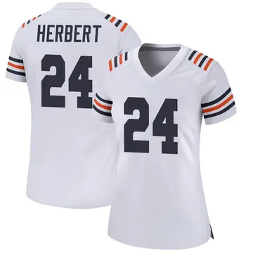Nike Khalil Herbert Women's Game Chicago Bears White Alternate Classic Jersey