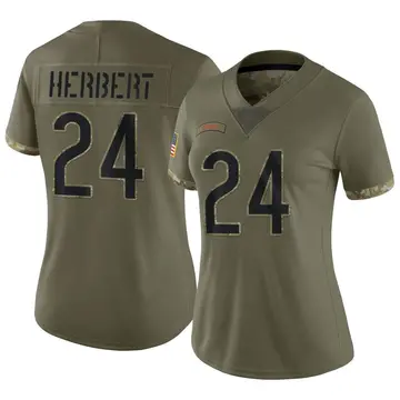 Nike Khalil Herbert Women's Limited Chicago Bears Olive 2022 Salute To Service Jersey