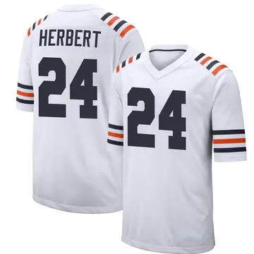 Nike Khalil Herbert Youth Game Chicago Bears White Alternate Classic Jersey