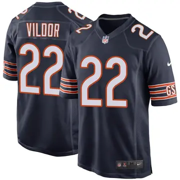 Nike Kindle Vildor Youth Game Chicago Bears Navy Team Color Jersey