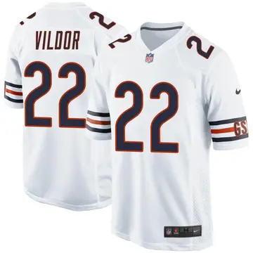 Nike Kindle Vildor Youth Game Chicago Bears White Jersey