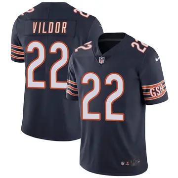 Nike Kindle Vildor Youth Limited Chicago Bears Navy Team Color Vapor Untouchable Jersey
