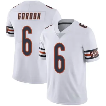 Nike Kyler Gordon Men's Limited Chicago Bears White Vapor Untouchable Jersey