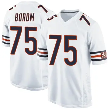 Nike Larry Borom Youth Game Chicago Bears White Jersey