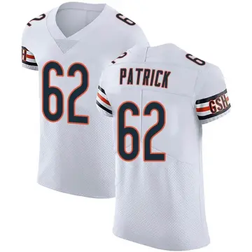 Nike Lucas Patrick Men's Elite Chicago Bears White Vapor Untouchable Jersey
