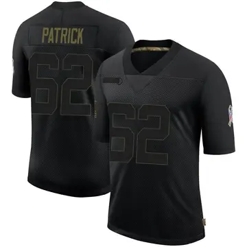 Nike Lucas Patrick Men's Limited Chicago Bears Black 2020 Salute To Service Jersey