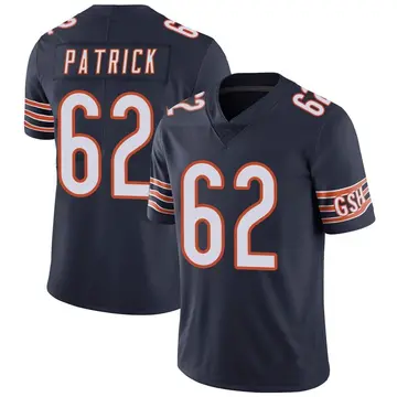 Nike Lucas Patrick Men's Limited Chicago Bears Navy Team Color Vapor Untouchable Jersey