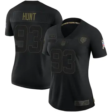 Nike Margus Hunt Women's Limited Chicago Bears Black 2020 Salute To Service Jersey