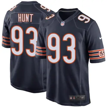 Nike Margus Hunt Youth Game Chicago Bears Navy Team Color Jersey