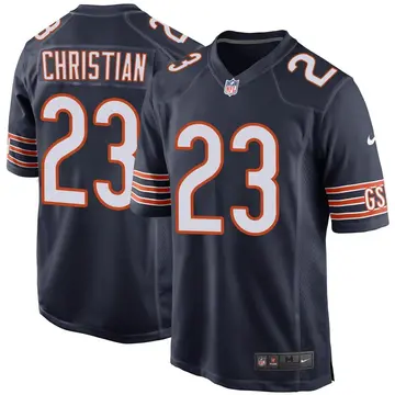 Nike Marqui Christian Men's Game Chicago Bears Navy Team Color Jersey