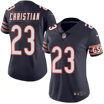 Nike Marqui Christian Women's Limited Chicago Bears Navy Team Color Vapor Untouchable Jersey