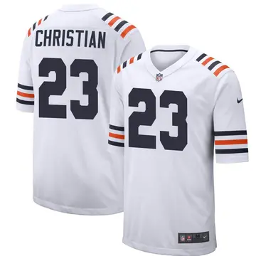 Nike Marqui Christian Youth Game Chicago Bears White Alternate Classic Jersey