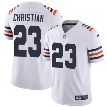 Nike Marqui Christian Youth Limited Chicago Bears White Alternate Classic Vapor Jersey