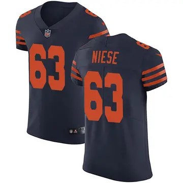 Nike Michael Niese Men's Elite Chicago Bears Navy Blue Alternate Vapor Untouchable Jersey