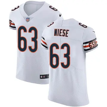 Nike Michael Niese Men's Elite Chicago Bears White Vapor Untouchable Jersey