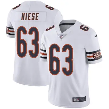 Nike Michael Niese Men's Limited Chicago Bears White Vapor Untouchable Jersey