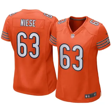Nike Michael Niese Women's Game Chicago Bears Orange Alternate Jersey