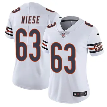 Nike Michael Niese Women's Limited Chicago Bears White Vapor Untouchable Jersey
