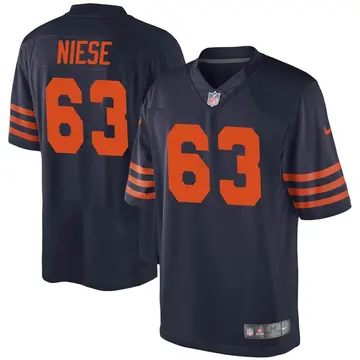Nike Michael Niese Youth Game Chicago Bears Navy Blue Alternate Jersey