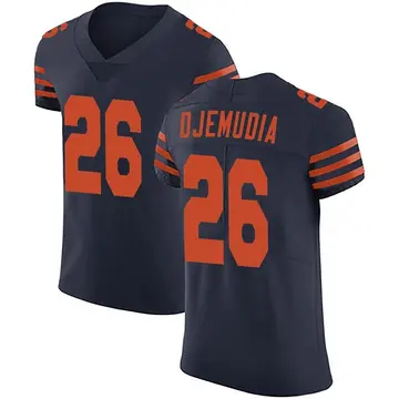 Nike Michael Ojemudia Men's Elite Chicago Bears Navy Blue Alternate Vapor Untouchable Jersey