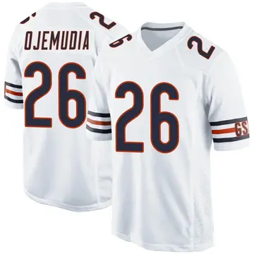 Nike Michael Ojemudia Men's Game Chicago Bears White Jersey