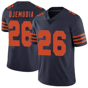 Nike Michael Ojemudia Men's Limited Chicago Bears Navy Blue Alternate Vapor Untouchable Jersey