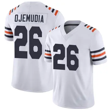 Nike Michael Ojemudia Men's Limited Chicago Bears White Alternate Classic Vapor Jersey
