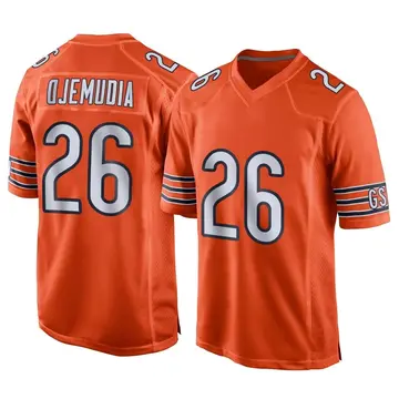 Nike Michael Ojemudia Youth Game Chicago Bears Orange Alternate Jersey