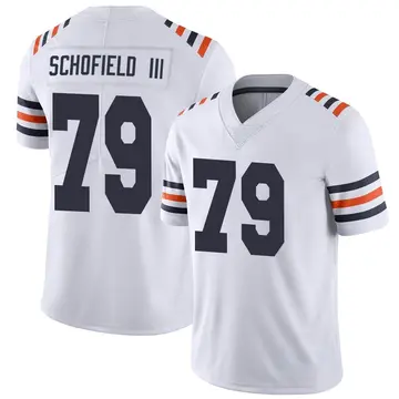 Nike Michael Schofield III Men's Limited Chicago Bears White Alternate Classic Vapor Jersey