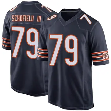 Nike Michael Schofield III Youth Game Chicago Bears Navy Team Color Jersey