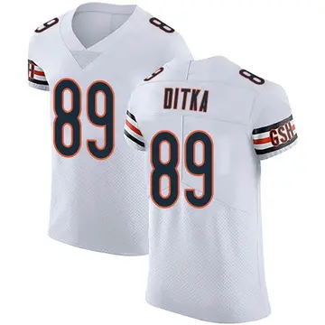 Nike Mike Ditka Men's Elite Chicago Bears White Vapor Untouchable Jersey
