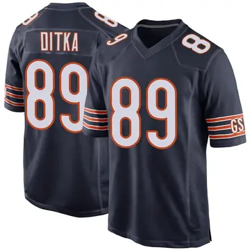 Nike Mike Ditka Men's Game Chicago Bears Navy Team Color Jersey