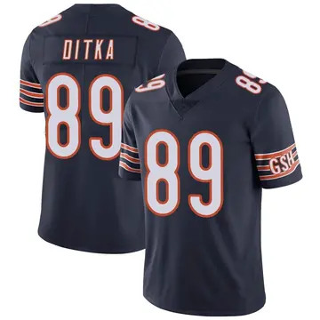 Nike Mike Ditka Men's Limited Chicago Bears Navy Team Color Vapor Untouchable Jersey