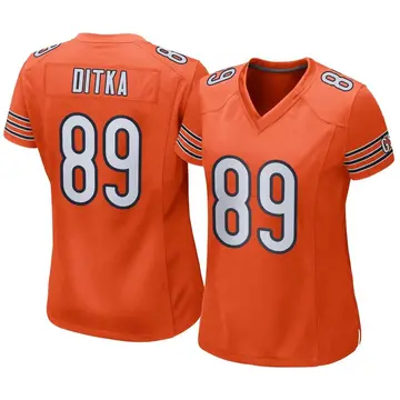 Nike Mike Ditka Women's Game Chicago Bears Orange Alternate Jersey