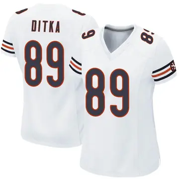 Nike Mike Ditka Women's Game Chicago Bears White Jersey