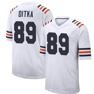 Nike Mike Ditka Youth Game Chicago Bears White Alternate Classic Jersey